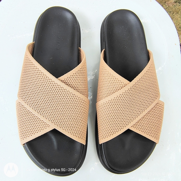 ANEW ANOTHERSOLE SZ 41 9 1/2 TAULE MARSHMELLOW SANDALS SLIDES NWOB - Picture 9 of 14